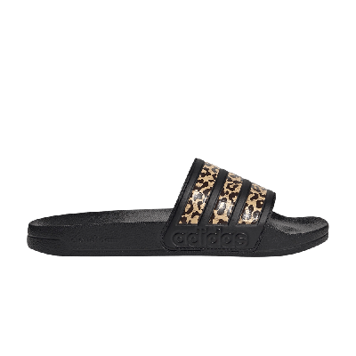 Pre-owned Adidas Originals Hirocoledge X Wmns Adilette Shower Slide 'takahashi Hiroko - Black Leopard' In Pink