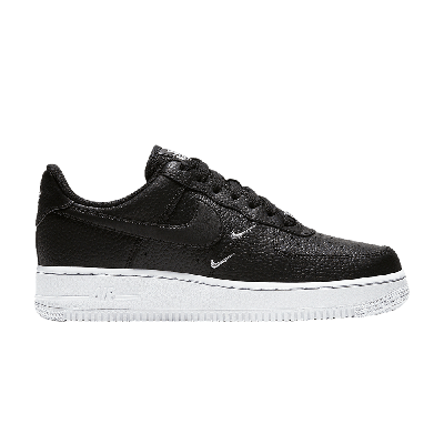 Pre-owned Nike Wmns Air Force 1 '07 Essential 'tumble Leather - Black'