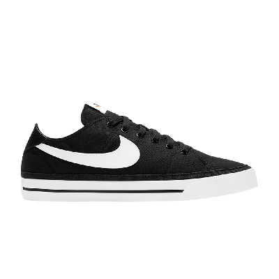 Pre-owned Nike Court Legacy Canvas 'black White'