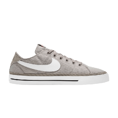 Pre-owned Nike Court Legacy Canvas 'college Grey'