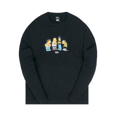 Pre-owned Kith For The Simpsons Bullies Long-sleeve Tee 'black'