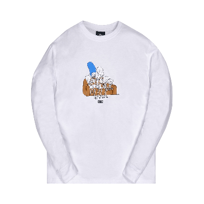 Pre-owned Kith For The Simpsons Couch Long-sleeve Tee 'white'