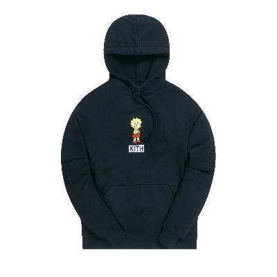 Pre-owned Kith For The Simpsons Lisa Logo Hoodie 'black'