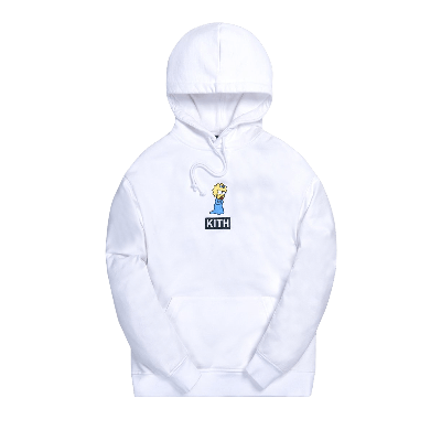 Pre-owned Kith For The Simpsons Maggie Logo Hoodie 'white'