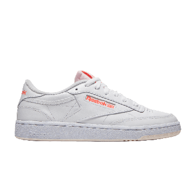Pre-owned Reebok Wmns Club C 85 'white Orange Flare'
