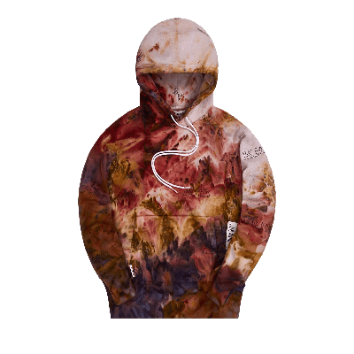 Pre-owned Kith For Advisory Board Crystals Hoodie 'desert Dye' In Red
