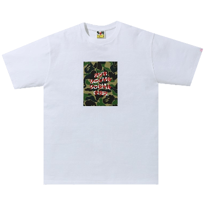 Pre-owned Bape X Anti Social Social Club Abc Camo Box Tee 'white/green'