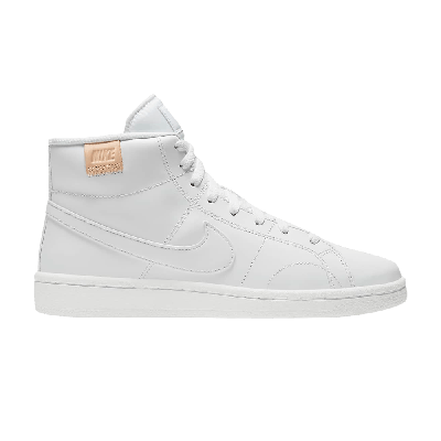 Pre-owned Nike Wmns Court Royale 2 Mid 'triple White'