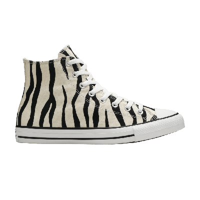 Pre-owned Converse Chuck Taylor All Star High 'zebra Stripe' In White