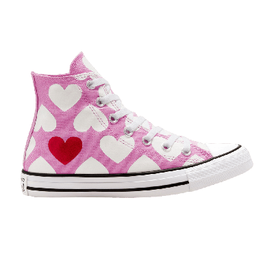 Pre-owned Converse Chuck Taylor All Star High 'twisted Hearts - Peony Pink'