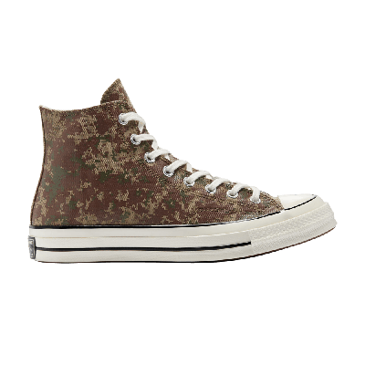 Pre-owned Converse Chuck 70 High 'digi Camo - Brown'