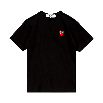 Pre-owned Comme Des Garçons Play Mini Heart T-shirt 'black'