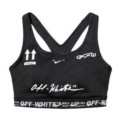 Pre-owned Off-white Nike Women's X  Nrg As Bra 'black'