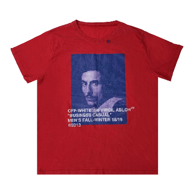 Pre-owned Off-white X Mca Figures Of Speech Bernini T-shirt 'red'
