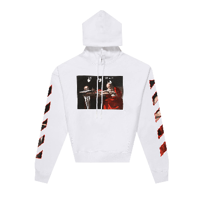 Pre-owned Off-white Caravaggio Print Hooded Sweatshirt 'white/black'