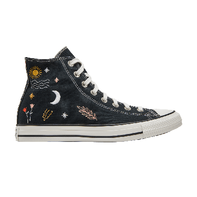 Pre-owned Converse Wmns Chuck Taylor All Star High 'it's Okay To Wander' In Black