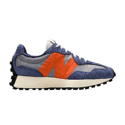 Pre-owned New Balance Wmns 327 'magnetic Blue Varsity Orange'