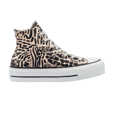 Pre-owned Converse Wmns Chuck Taylor All Star Platform High 'jungle Art' In Orange