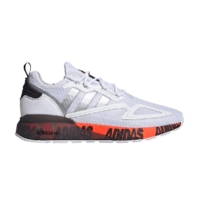 Pre-owned Adidas Originals Zx 2k Boost 'bold Logo Graphic - White'
