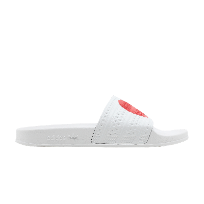 Pre-owned Adidas Originals Adilette Slide 'japan' In White