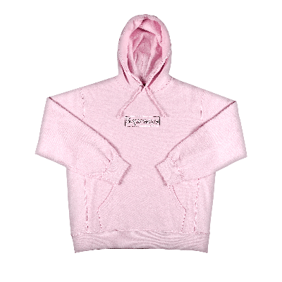 Pre-owned Supreme X Kaws Chalk Logo Hooded Sweatshirt 'light Pink'