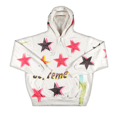 Pre-owned Supreme Gonz Stars Hooded Sweatshirt 'white'