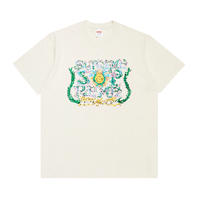 Pre-owned Supreme Crest Tee 'natural' In Cream