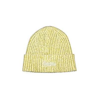 Pre-owned Supreme Bleached Rib Beanie 'yellow'