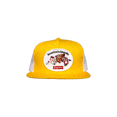 Pre-owned Supreme America's Favorite Mesh Back 5-panel 'yellow'