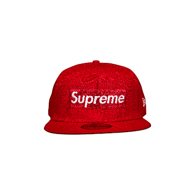 Pre-owned Supreme X New Era Champions Box Logo Hat 'red'