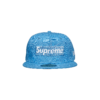 Pre-owned Supreme X New Era Champions Box Logo Hat 'bright Blue'