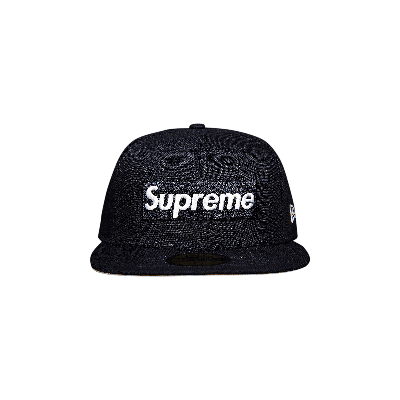 Pre-owned Supreme X New Era Champions Box Logo Hat 'navy' In Blue