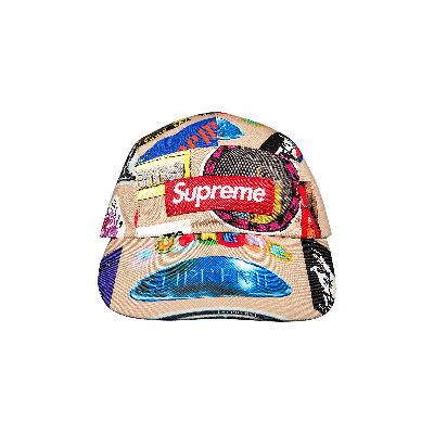 Pre-owned Supreme Gore-tex Long Bill Camp Cap 'tan Stickers'