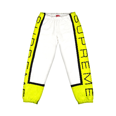 Pre-owned Supreme Paneled Sweatpant 'white'