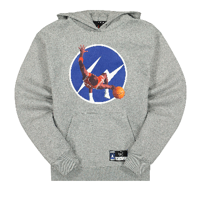 Pre-owned Air Jordan X Fragment Image Pullover Hoodie 'dark Grey Heather'