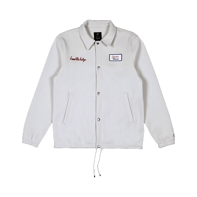 Pre-owned Air Jordan X Union La Coaches Jacket 'bone' In White