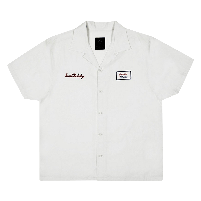 Pre-owned Air Jordan X Union La Mechanic Shirt 'platinum' In White