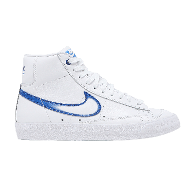 Pre-owned Nike Wmns Blazer Mid '77 'airbrush - Royal Gradient' In White