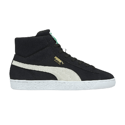Pre-owned Puma Suede Mid 21 'black'