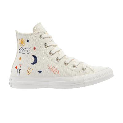 Pre-owned Converse Wmns Chuck Taylor All Star High 'it's Okay To Wander' In Cream