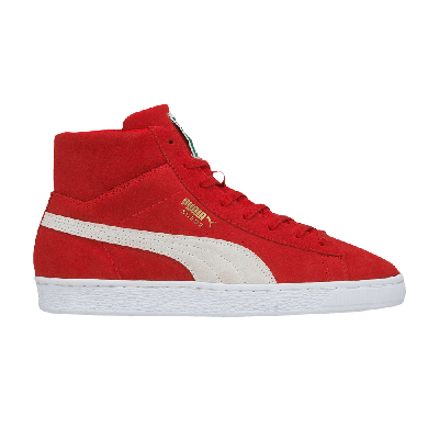 Pre-owned Puma Suede Mid 21 'high Risk Red'