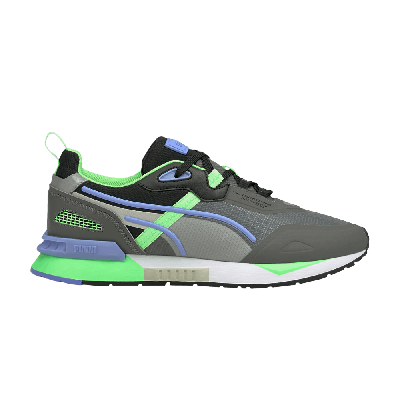 Pre-owned Puma Mirage Tech 'castlerock Elektro Green' In Grey