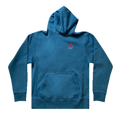 Pre-owned Air Jordan X Union Nrg Vault Aj Flight Hoodie 'blue'