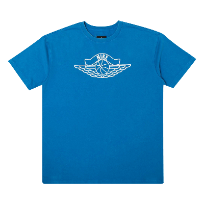 Pre-owned Air Jordan X Union Nrg Vault Aj Flight Nike X Wings Tee 'blue'