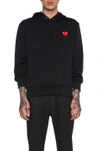 COMME DES GARÇONS PLAY RED EMBLEM POLY HOODIE,CDES-MO4