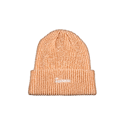 Pre-owned Supreme Loose Gauge Beanie 'beige' In Pink