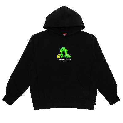 Pre-owned Supreme Don't Care Hooded Sweatshirt 'black'