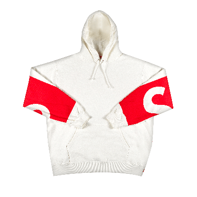 Pre-owned Supreme Big Logo Hooded Sweatshirt 'white'
