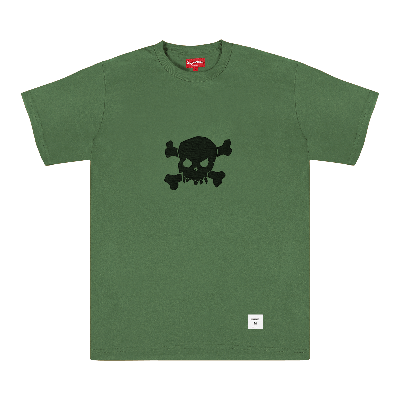 Pre-owned Supreme Skull Short-sleeve Top 'olive' In Green