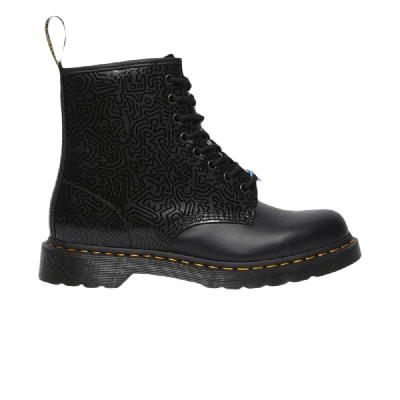 Pre-owned Dr. Martens Keith Haring X 1460 'black'